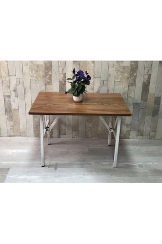 Beyaz Orta Sehpa 70x50 Cm, Oturma Grubu,koltuk Takımı, Çayseti, Bahçe, Balkon,ofis Beyaz-ceviz