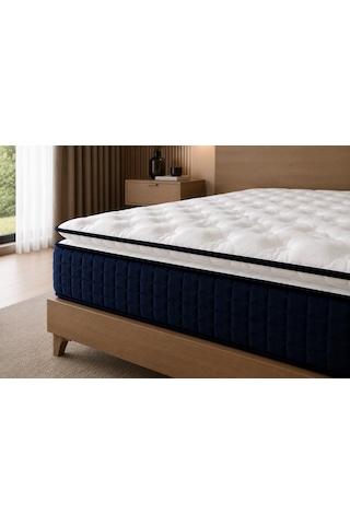 Blue Diamond Full Ortopedik Bonel Yaylı Yatak 27 Cm Tek Ve Çift Kişilik Beyaz