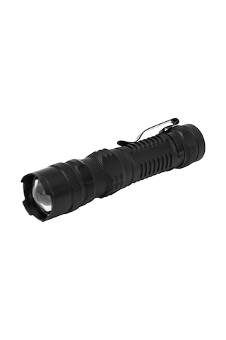 Üç Modlu , 1300 Metre Menzilli, Usb Şarjlı, El Feneri, Alüminyum, Ip6, Siyah