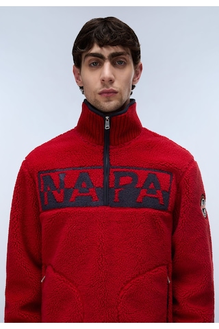Napapijri T-archive Fleece Hz Erkek Polar-33984 Kırmızı