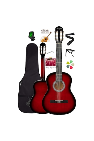 Campbell Ce-55rd Klasik Gitar Full Set Sap Ayarlı 4/4 Yetişkin Boy Üst Kalite Gitar - Cmp55rd
