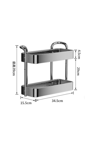 Çift - Kalınlaştırılmış Paslanmaz Çelik Mutfak Baharat Rafı,