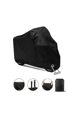 Qj Atr125 Siyah Kilit Uyumlu Motor Brandası Ultra Kalın Motosiklet Brandası