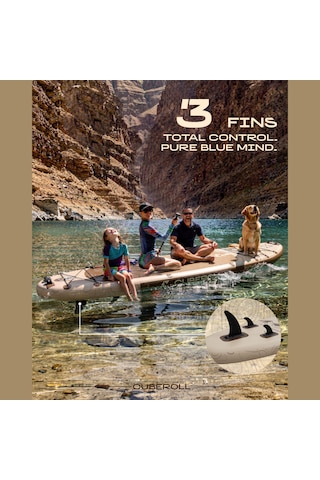 Cuberoll Pathfinder Brown 351x89x15 Cm Şişme Stand Up Paddle Board Sup Seti 225 Kg