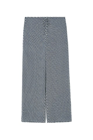 Theory Geometrik Desenli Geniş Paça Pantolon Çok Renkli