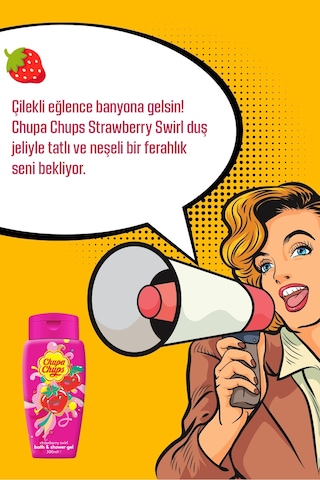 Chupa Chups Çilek Banyo ve Duş Jeli 300 ML