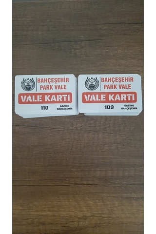 Vale Kartı 25 x 2 Sıra Numaralı 50 Adet