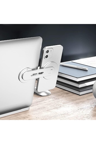 Dizüstü Bilgisayar Telefon Tutucu Defter Monitörü Genişletme Braketi Ayarlanabilir Dizüstü Extender Yan Montaj E