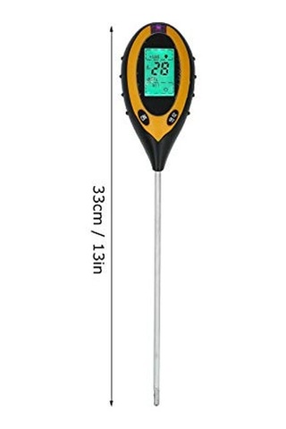 Toprak Test Kiti 4'ü 1 Arada Toprak Test Cihazı Dijital Nem Işığı Ve Metre, Kapalı/dış Mekan Bitkileri Bakımı 0