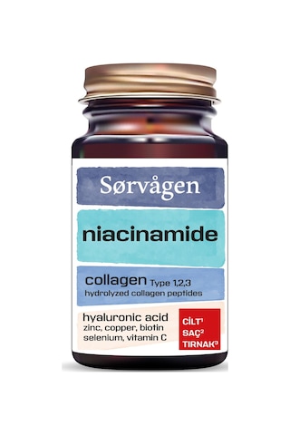 Sorvagen Niacinamide Collagen / Kolajen Hyaluronic Acid Tablet