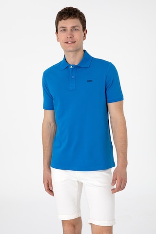 U.S. Polo Assn. Erkek Regular Fit Polo Yaka Kobalt Mavi Basic Tişört 50306007-VR077
