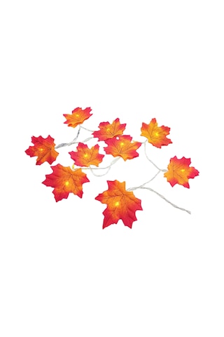 Xiyyadms Turuncu Maple Yapraklı 6m 40 Led İp Işığı, Ip65 Su Geçirmez, Pil İle Çalışır Pil Dahil Değil , Bahçe/parti Dekorasyonu Diğer