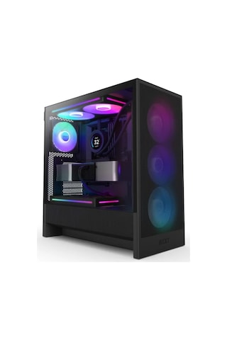 Nzxt H5 Flow RGB 2024 CC-H52FB-R1 F360 Rgb Fanlı Atx Bilgisayar Kasası - Siyah