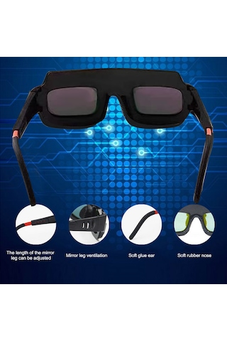 Güneş Enerjili Otomatik Kararan Kaynak Gözlüğü Maske Kask Kaynakçı Gözlükleri Pc Lens Gözlüğü Kaynak Koruması İçin