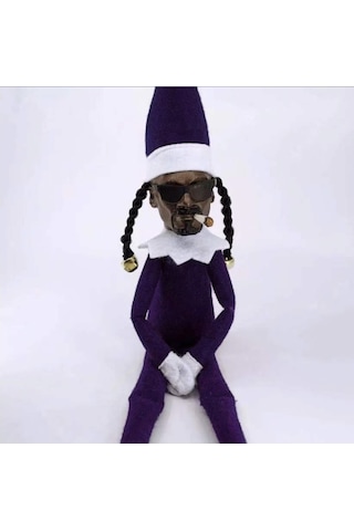 Snoop On A Stoop Noel Elf Bebek 216 Mor 3216 30cm