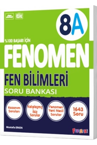 Fenomen 8 Fen Bilimleri Soru Bankası A