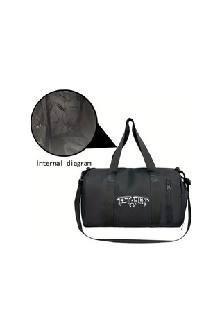 Sandwich Motion003 Spor Çantası - 1 Adet Büyük Kapasiteli Katlanır Fitness Çantası Siyah Siyah