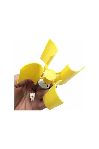 Mini Rüzgar Gülü Jeneratörü Motor Türbin Kanatlı Led Göstergeli
