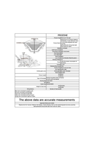 Ebitda Yamaha R3 R25 Mt-07 Stop Ve Sinyal Lambası Led Arka Işıkları