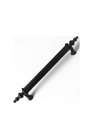 Tuana Rustik Alüminyum Metal Lüks Modern Mobilya Çekmece Mutfak Dolabı Kulpu Siyah 128mm 5 Adet Siyah