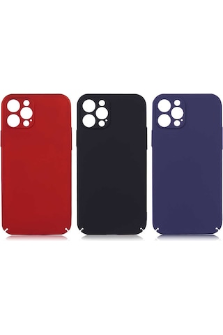 Apple Uyumlu iPhone 12 Pro Uyumlu Zore Kapp Kılıf-siyah Siyah -