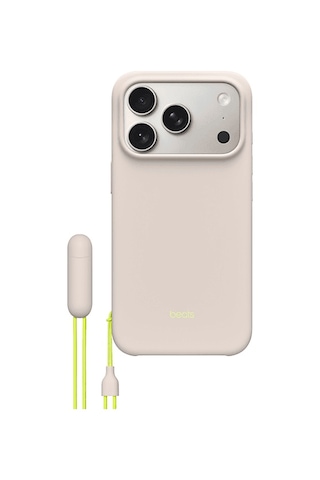 Beats Mgtn4ll/a Magsafe Özelliği Ve Kamera Denetimi Düğmesine Sahip Beats Apple Uyumlu iPhone 17 Pro Kickstand Kılıfı - Kalker Beji Bej