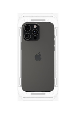 Spigen Apple Uyumlu iPhone 16 Pro Max Cam Ekran Koruyucu Kolay Kurulum Glas.tr Ez Fit Slim Hd - Agl07907