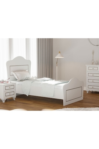 Rabi Mobilya Grey Country Karyola