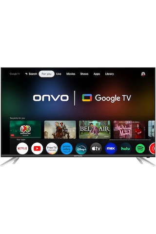 Onvo 55OVF9001UQ 55" 4K Ultra HD Uydu Alıcılı LED TV