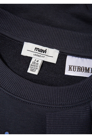 Mavi Kuromi Kömür Siyah Kız Çocuk Sweatshirt M7s10139-70087 Kömür Siyah