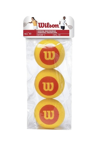 Özel Üretim Kırmızı Kumanda Tenis Topu 3lü Starter Foam Tball 3 Pack Wrz258900