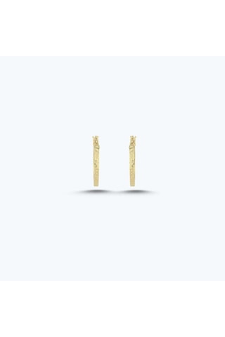 Altınbaş Altın Halka Küpe Akp0246-y-25977-15mm Çok Renkli
