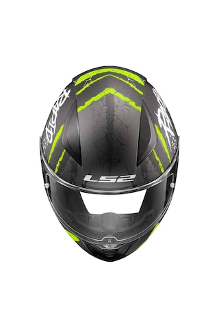 Ls2 Rapid 2 Raven Kapalı Kask Mat Siyah - Sarı