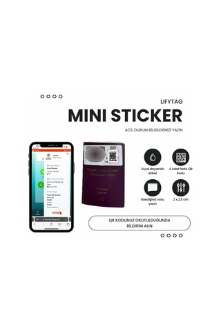 Lexroo Akıllı Qr Kimlik - 4 Adet Çok Renkli