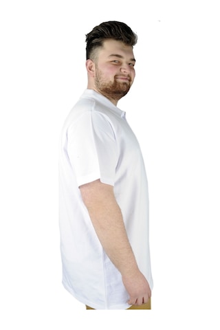 Mode Xl T-Shirt Polo Yaka Cepli Klasik 20550 Beyaz 001