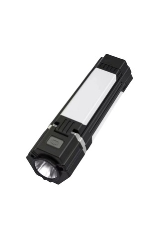 Jian Fan Güçlü Işıklı El Feneri Kamp Lambası Acil Katlandır Kamp Lambası Siyah