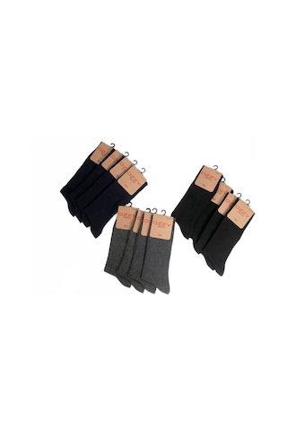 Ozzy Socks 12 Çift Erkek Viskon Dikişsiz Soket Çorap 4 Mevsim Rahat Terletmeyen Yumuşak Set Çok Renkli
