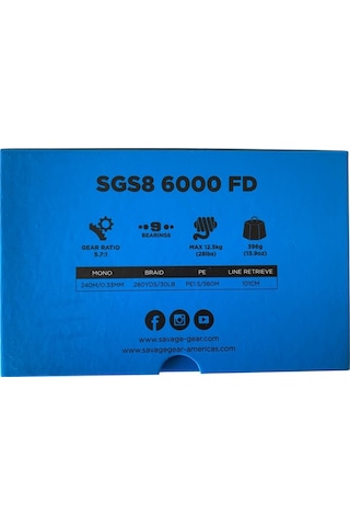 Savage Gear Sgs8 6000 Fd 8+1bb Jig Olta Makinesi