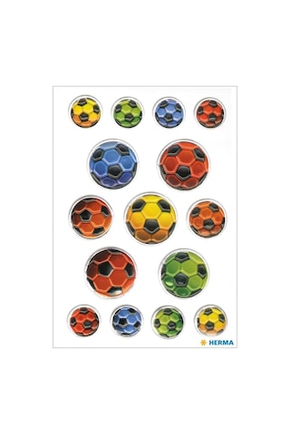 Magıc Etıket Embossed Renklı Futbol Topları Çok Renkli