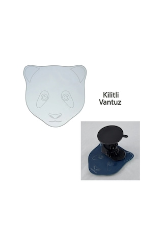 Bebek Dikiz Aynası Kilitli Vantuzlu R450 Kiva Panda Kör Nokta 11,5 x 11,5 Cm 1.525.040