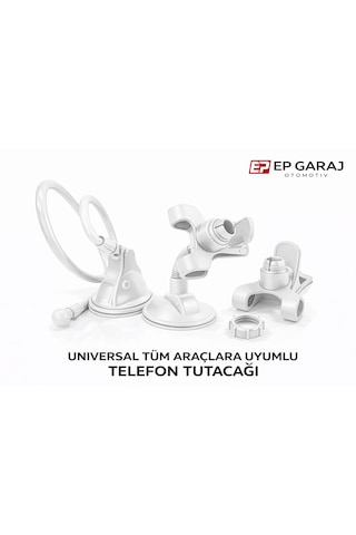 Üniversal Telefon Ve Tablet Tutucu Beyaz