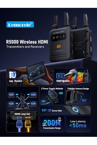 Lemorele R5000 Wireless Görüntü Aktarıcı