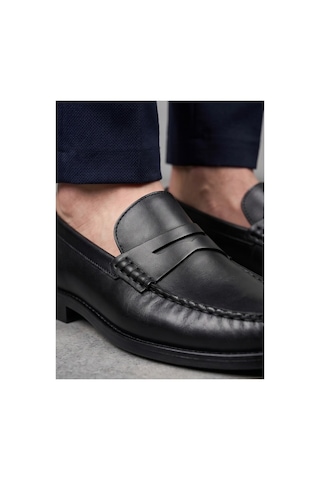 Crc Ayakkabı %100 Hakiki Deri Rugan Erkek Loafer - El İşçiliği Premium Klasik Ayakkabı - Burgundy Patent Siyahsiyah
