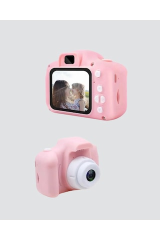 Pembe Çocuk Kamera 8mp, Video Kaydı,tf Kart Destekli