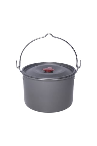 Ranyeek 4.2l Kapasiteli Askeri Tencere - Aluminyum Ve Paslanmaz Çelik - 0.85mm Kalınlık - Kapağıyla Beraber Gümüş