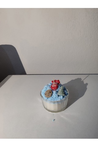 Yeni Yıl Temalı Kış Dağı Mumu