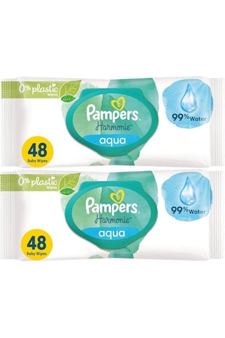 Prima Pampers Harmonie Islak Havlu Mendil Aqua Pure 48 Yaprak 2'li