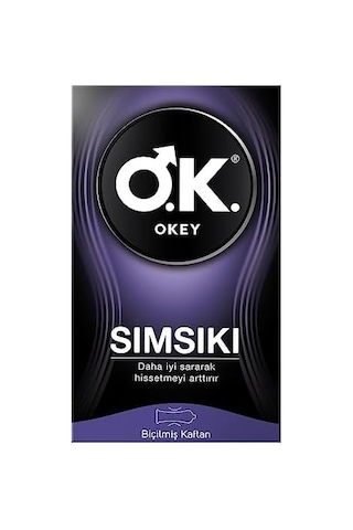 Sımsıkı Prezervatif 10 Adet Açık Kahverengi