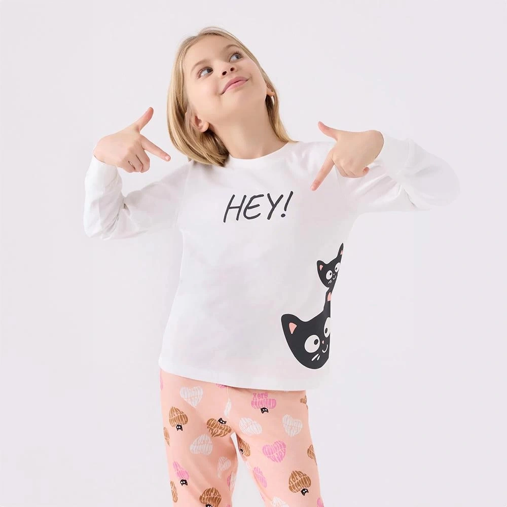 Rolypoly Rp3466c Kız Çocuk Kışlık Pijama Takım KREM