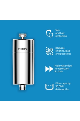 Philips Duş Filtresi Cilt ve Saç Dostu Awp1775ch Krom